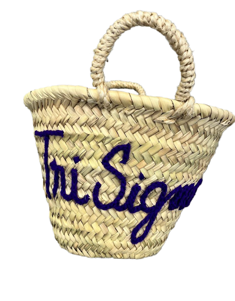 The Old School Sorority Straw Basket