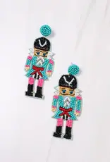 Caroline Hill Sargeant Nutcracker Earring Turquoise