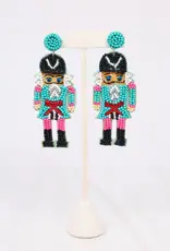 Caroline Hill Sargeant Nutcracker Earring Turquoise