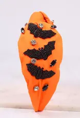 Caroline Hill Going Batty Headband Orange