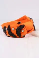 Caroline Hill Going Batty Headband Orange