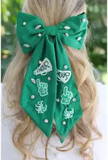 Caroline Hill Cheer Them On Hair Bow Green
