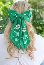 Caroline Hill Cheer Them On Hair Bow Green