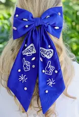 Caroline Hill Cheer Them On Hair Bow Blue
