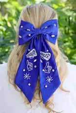 Caroline Hill Cheer Them On Hair Bow Blue