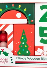Stephen Joseph Gifts Holiday Wooden Block Set