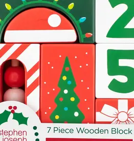 Stephen Joseph Gifts Holiday Wooden Block Set