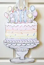 Home Malone Pastel Birthday Cake Door Hanger