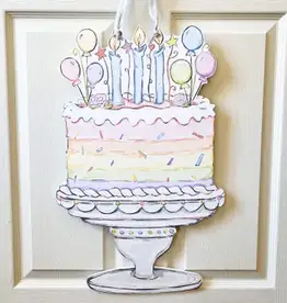 Home Malone Pastel Birthday Cake Door Hanger