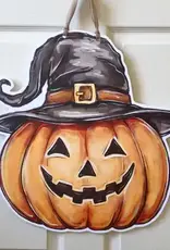 Home Malone Jack-O'-Lantern Pumpkin Halloween Door Hanger