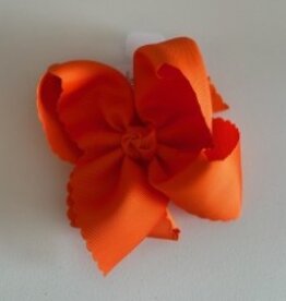 Beyond Creations, LLC 5.5" Orange Scalloped Edge Bow