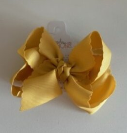 Beyond Creations, LLC 5.5" Lemonade Scalloped Edge Bow