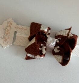 Beyond Creations, LLC 4.5" Football Bow w/ Headband