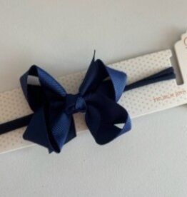Beyond Creations, LLC 3.5" Navy Grosgrain Bow w/ Headband