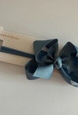 Beyond Creations, LLC 3.5" Williamsburg Blue Grosgrain Bow w/ Headband