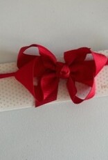 Beyond Creations, LLC 3.5" Red Grosgrain Bow w/ Headband