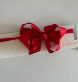 Beyond Creations, LLC 3.5" Red Grosgrain Bow w/ Headband