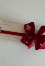 Beyond Creations, LLC 3.5" Cranberry Grosgrain Bow w/ Headband