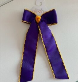 Beyond Creations, LLC Moonstitch Streamer Bow - Purple & Gold