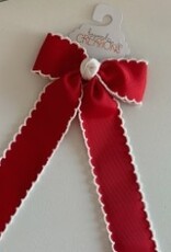 Beyond Creations, LLC Moonstitch Streamer Bow - Red & White