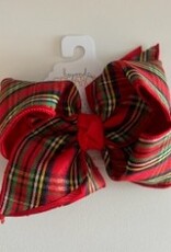 Beyond Creations, LLC 5.5" Layered Christmas Plaid Bow