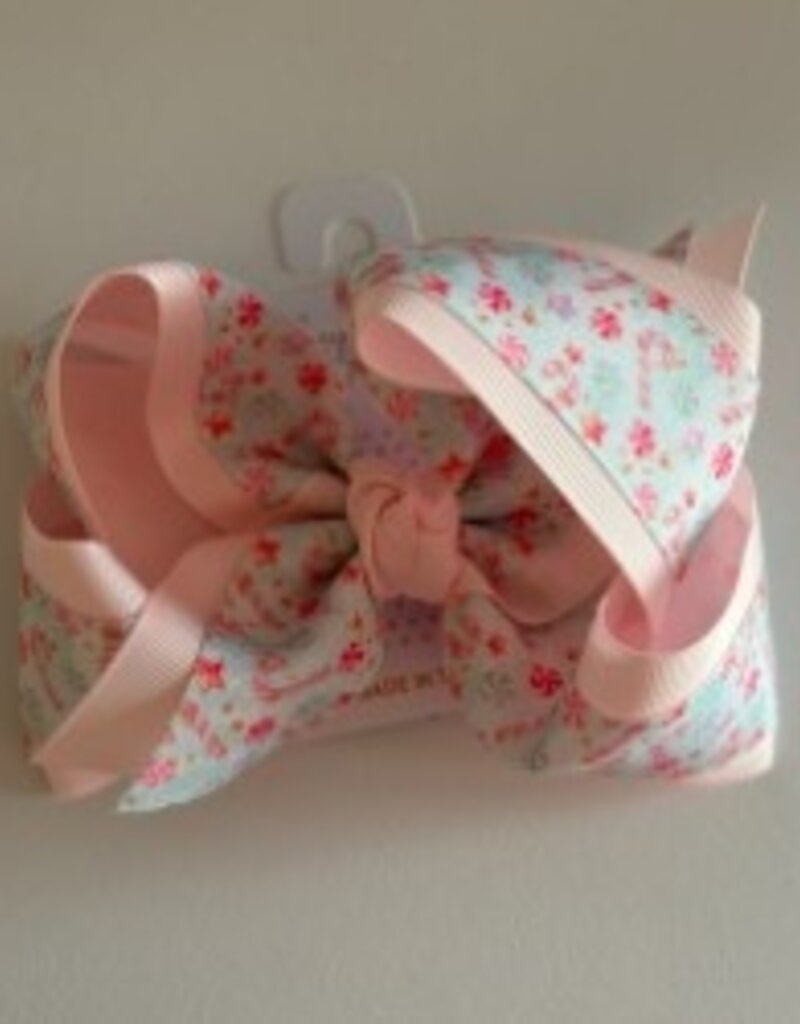 Beyond Creations, LLC 5.5" Layered Christmas Candy Cane Bow