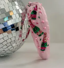 Bash Pink Champagne Beaded Headband