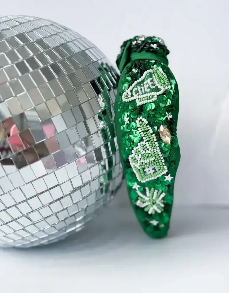 Bash Green Sequin Gameday Headband