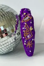 Bash Purple & Gold Sequin Headband