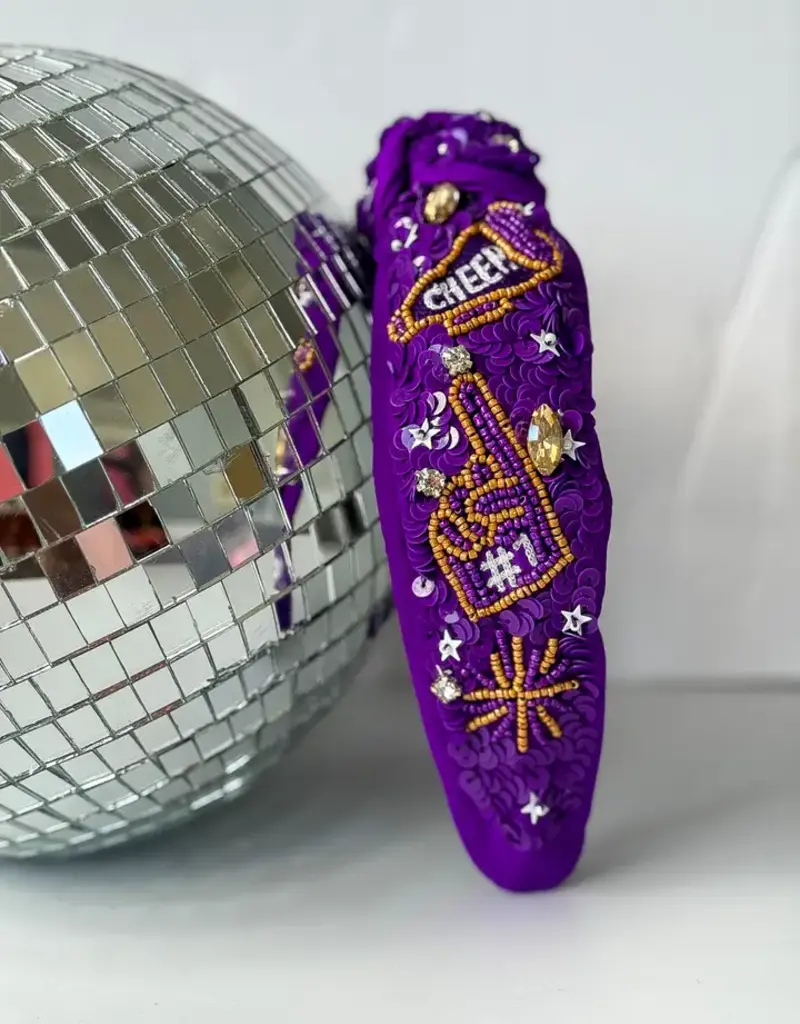 Bash Purple & Gold Sequin Headband