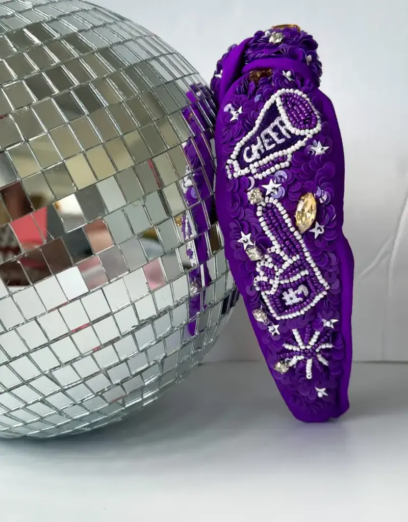 Bash Purple Sequin Gameday Headband