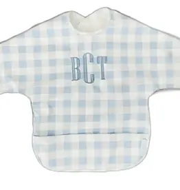 Hampton James Clothing Long Sleeve Signature Catch All Bib - Blue Gingham