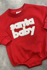 The Old School Santa Baby Bubble Romper