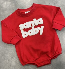 The Old School Santa Baby Bubble Romper