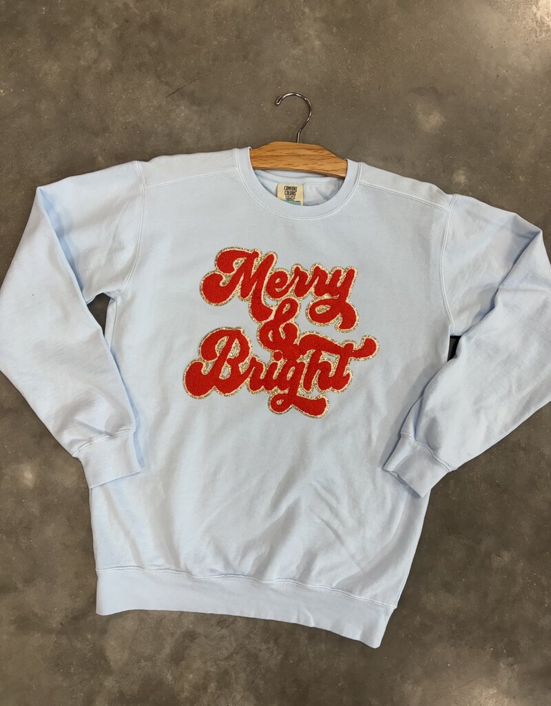 The Old School Chenille Merry & Bright Crewneck