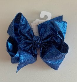 Beyond Creations, LLC Glitter Royal Blue Bow
