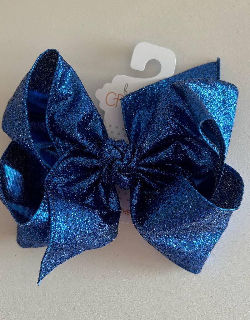 Beyond Creations, LLC Glitter Royal Blue Bow