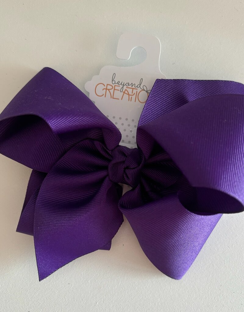 Beyond Creations, LLC 5.5" Purple Grosgrain Bow