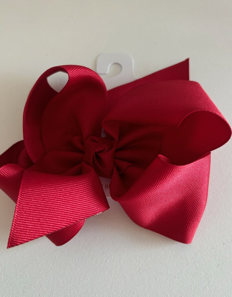 Beyond Creations, LLC 5.5" Cranberry Grosgrain Bow