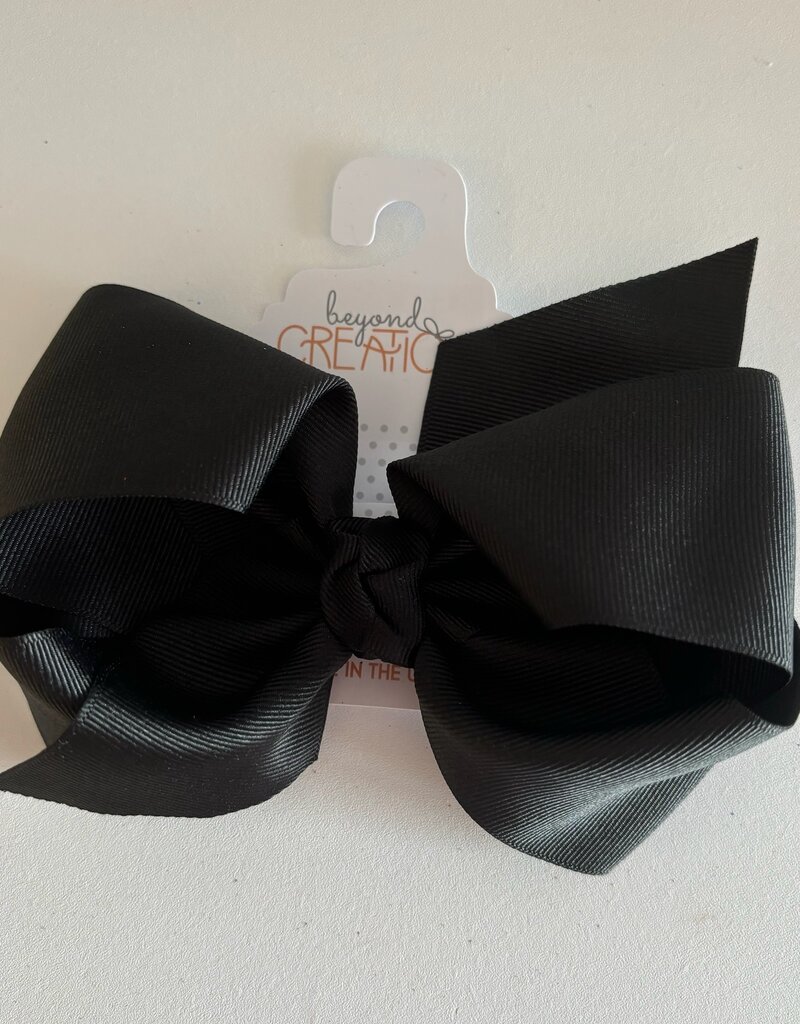 Beyond Creations, LLC 5.5" Black Grosgrain Bow