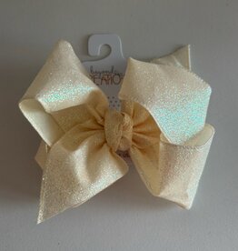 Beyond Creations, LLC Glitter Antique White Bow