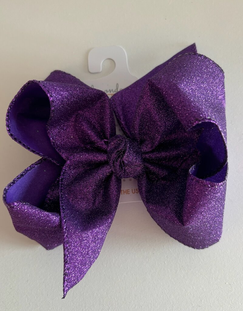 Beyond Creations, LLC Glitter Purple Bow