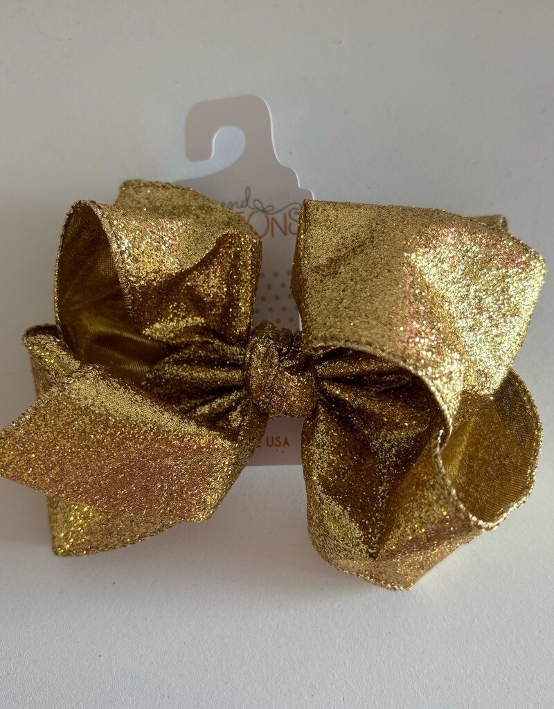 Beyond Creations, LLC Glitter Gold Bow