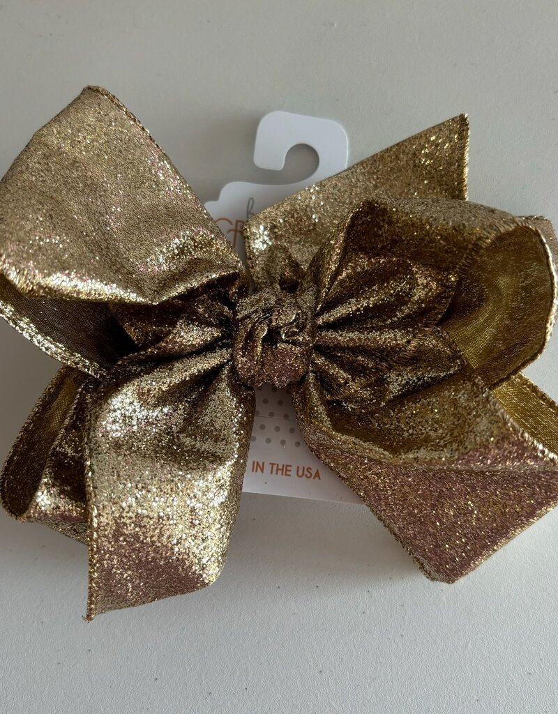 Beyond Creations, LLC Glitter Champagne Bow
