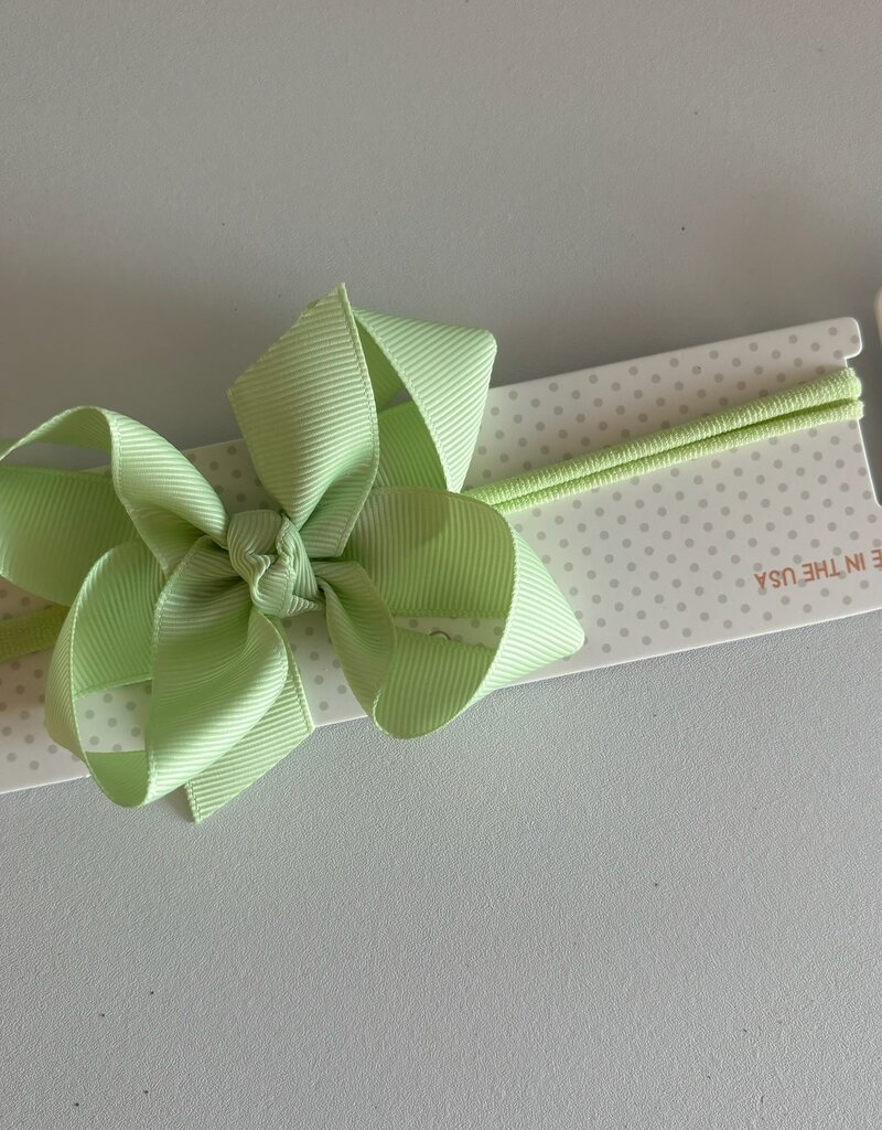 Beyond Creations, LLC 3.5" Sage Grosgrain Bow w/ Headband