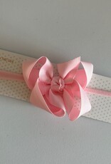 Beyond Creations, LLC 3.5" Light Pink Grosgrain Bow w/ Headband