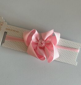 Beyond Creations, LLC 3.5" Light Pink Grosgrain Bow w/ Headband