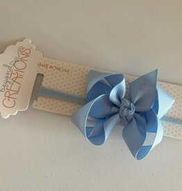 Beyond Creations, LLC 3.5" Millennium Blue Grosgrain Bow w/ Headband