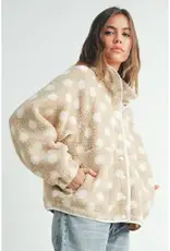 Buttermelon Polka Dot Button Down Jacket