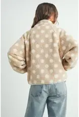 Buttermelon Polka Dot Button Down Jacket